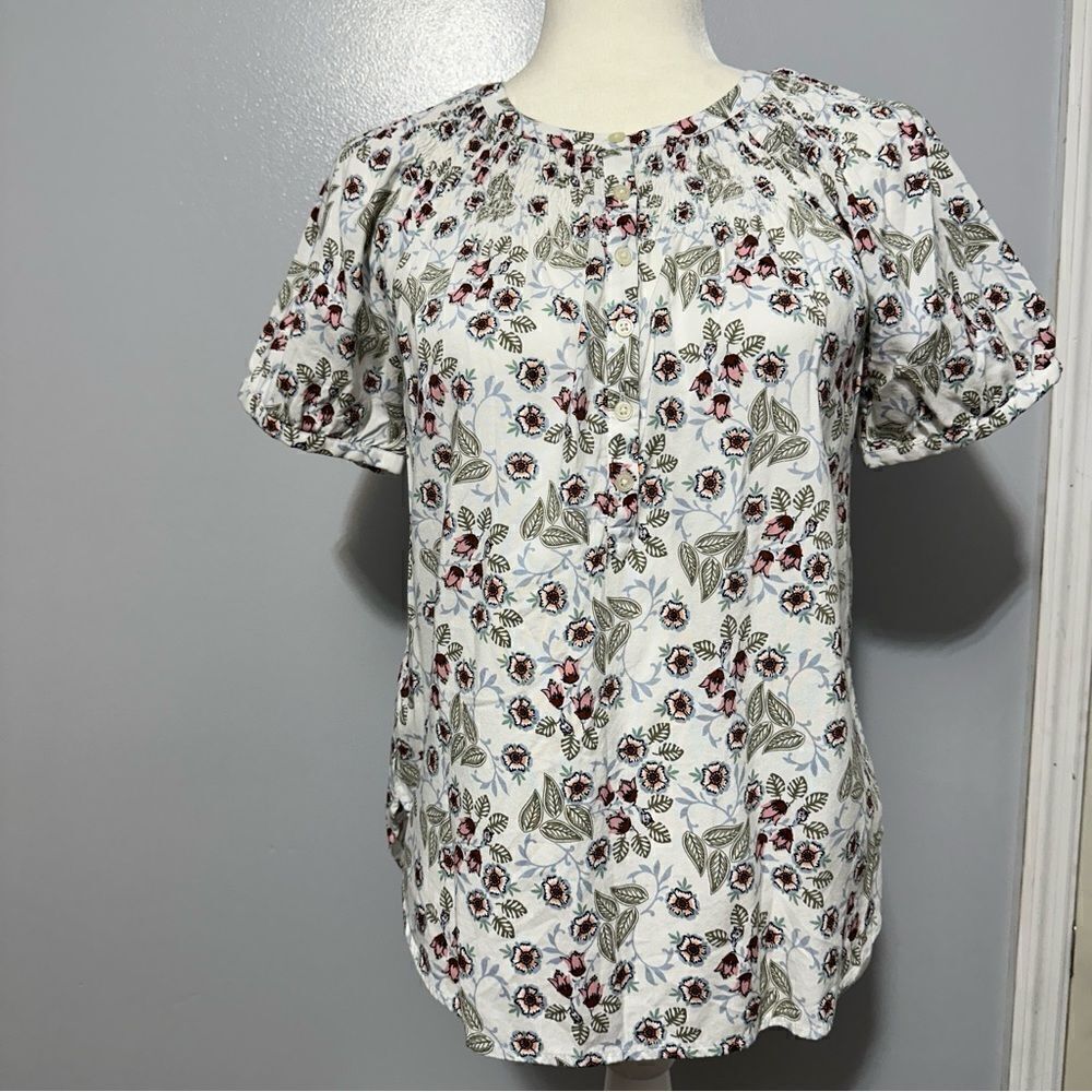 Loft peasant floral top size XS